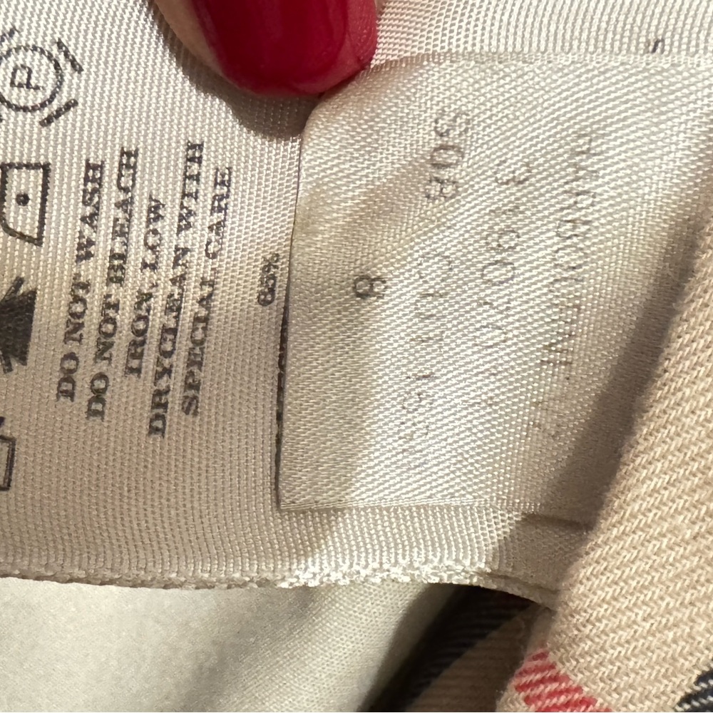 Burberry Classic Tan Trench Coat size 8 - Picture 3 of 16